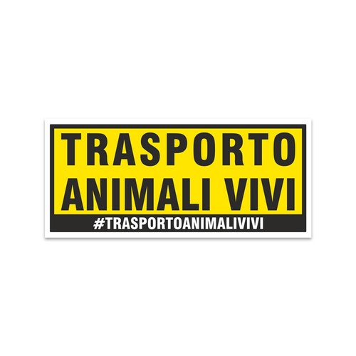 Adesivo trasporto animali vivi - adesivo,