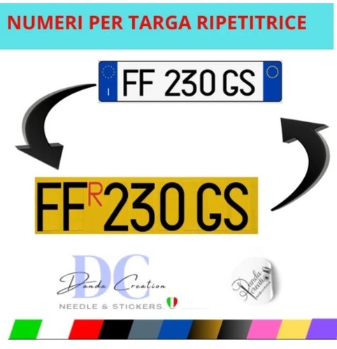 Pezzi adesivi lettere e - 14,