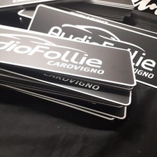 Copritarga in alluminio