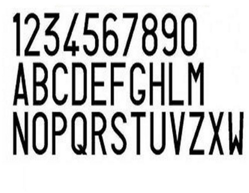 Lettere numeri vinile - lettere,