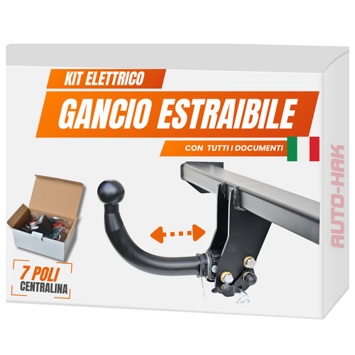Gancio traino estraibile - gancio, di